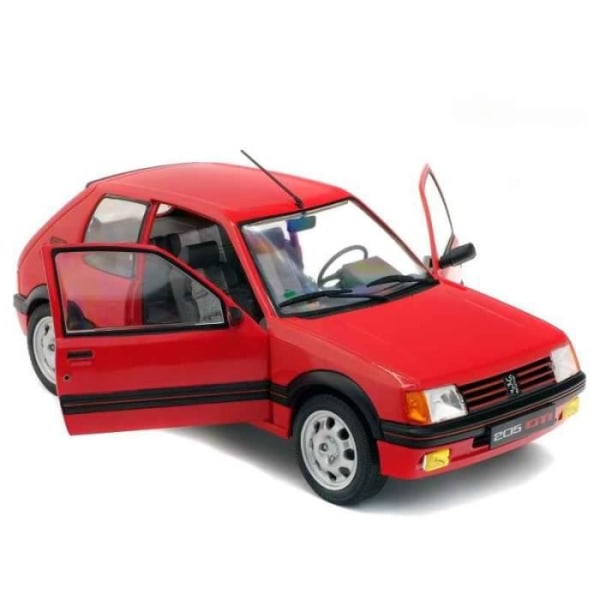 Miniatyrbil Peugeot 205 GTI 1.9 Mk1 1985 Röd SOLIDO 1/18 1,9 MK1 Röd