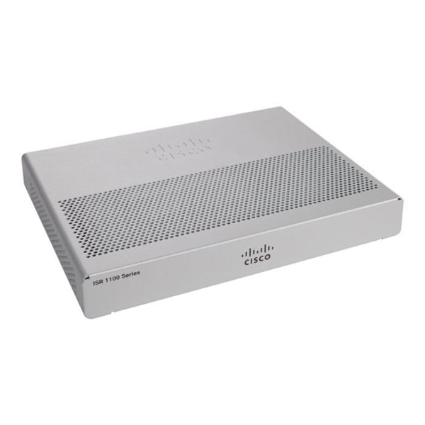 Router - Cisco - Integrated Services Router 1101 - 4 GigE-portar - Rackmonterbar - Inbyggd switch