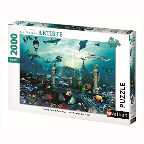 Grand Palais Aquarium Pussel - Nathan - 2000 bitar - För vuxna - Flerfärgad Flerfärgad