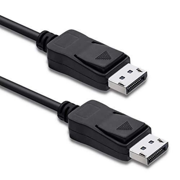 QOLTEC DISPLAYPORT HANE - DISPLAYPORT HANE 0,5 M SVART (50584)