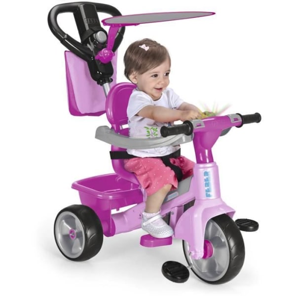 FEBER Trike Baby Plus Music Pink evolving trehjuling - För barn i åldrarna 1 till 3 år