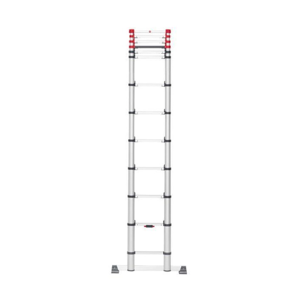 HAILO - Teleskopisk hopfällbar stege 13 stegpinnar 3m80 i aluminium - Flexline