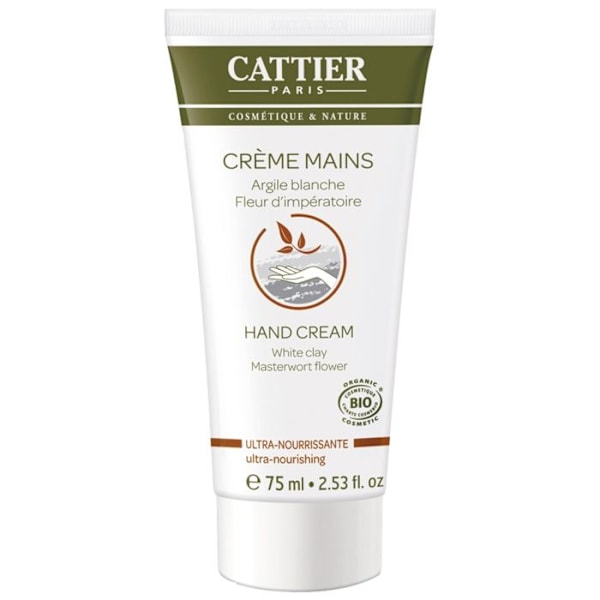 Handkräm - Cattier - Ultra-Närande - 75ml - Parabenfri - Alla hudtyper