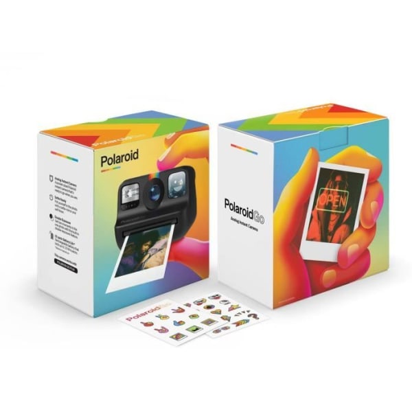 POLAROID Go Instant Camera - Fickstorlek - Dubbel exponering - Självutlösare - Svart