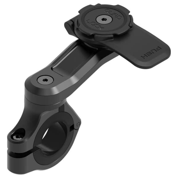 Smartphonehållare - QUAD LOCK - PRO - Styrefäste - Säker montering - Svart plast Svart