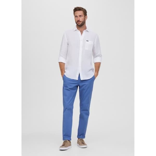 Façonnable Skjorta för män. 100% Linne Blanco-800 XXL