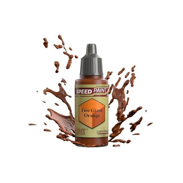 Enkel lager akrylfärg för figurer - THE ARMY PAINTER - Speedpaint 2.0 - Eldorange - 18 ml Eldjätte Orange