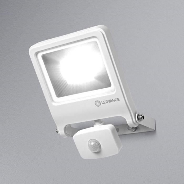 Utomhus LED-projektor - LEDVANCE - Endura Flood 30W - Närvarodetektor - Vit Vit