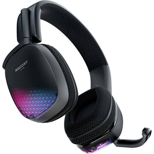 ROCCAT SYN Pro Air Wireless Gaming Headset Svart - Circum-audio 3D Surround Sound