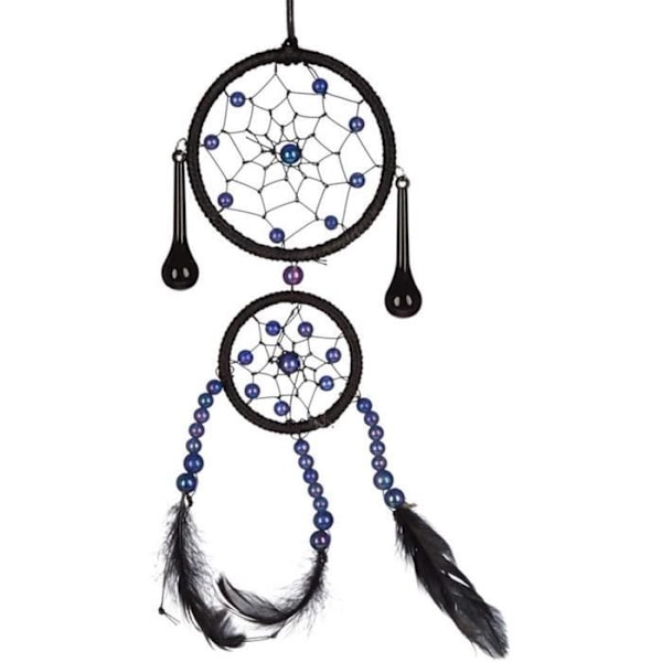 Puckator Dekorativ Tissé Noir Drömfångare, Multi, Höjd 21cm Bredd 8cm Djup 1cm Ring Diameter 5-7cm