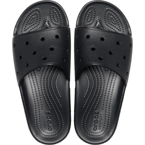Classic II Slide - Crocs - Svart - Anpassningsbar - Bekväm - 13 platser för Jibbitz™