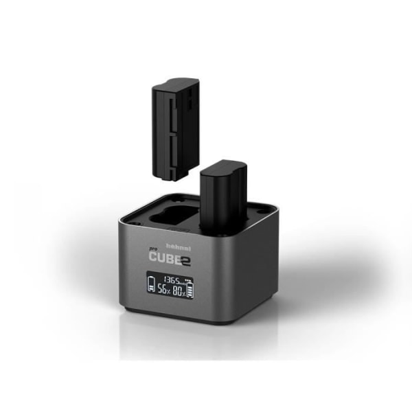 Hahnel ProCube2 Nikon, Grå, LCD, Auto-Indoor batteriladdare, AA, Litium-Ion (Li-Ion), Nickel-metallhybrid (NiMH)