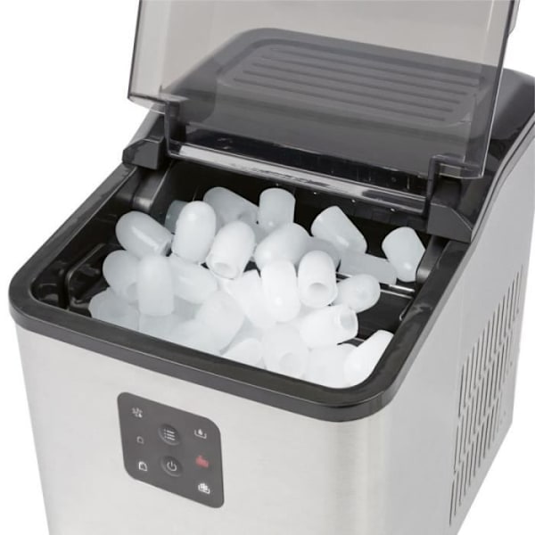 Ismaskin - Proficook - PC-EWB1253 - 1,5L - 8-12 kg/dag - 2 storlekar på isbitar Svart silver