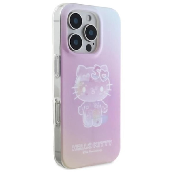 Coque för iPhone 16 Pro Max - Hello Kitty Hardcase IML Hello Kitty 50-årsjubileum MagSafe (HKHMP16XH50AP) - Rosa rosa
