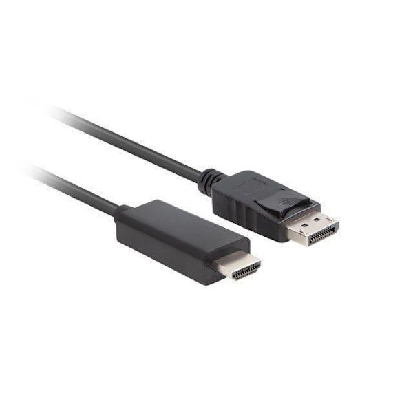 Lanberg DisplayPort HDMI-kabel könsväxlare Svart - CA-DPHD-11CC-0050-BK