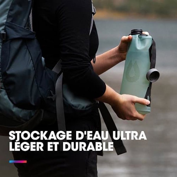 Fällbar vattentank - HYDRAPAK - Seeker - 2L, 3L, 4L eller 10L - BPA-fri - Hållbar och lätt Grå Mammut