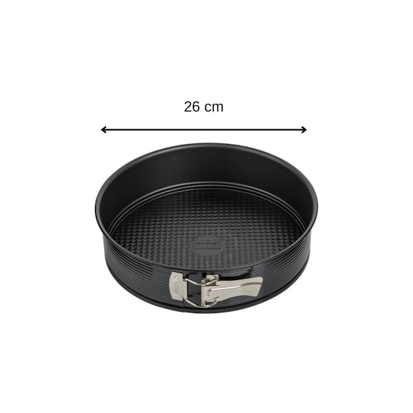 Springform - Zenker - 26 cm - Gångjärn - Rostfritt stål - Non-stick Metalliskt svart