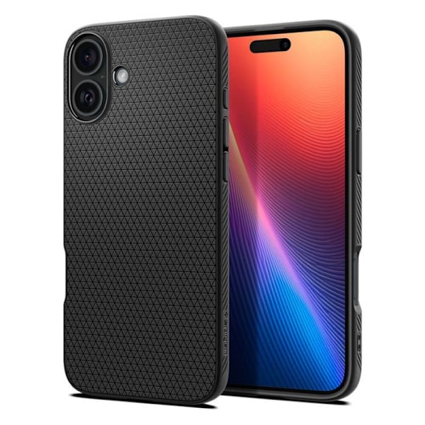 Spigen Liquid Air - Skal för iPhone 16 Plus (mattsvart) Matte svart