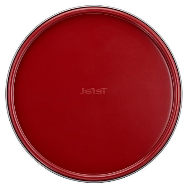 TEFAL Delibake Springform 25 cm, Kolstål, Easy Release, Röd J1641314 Rött och grått