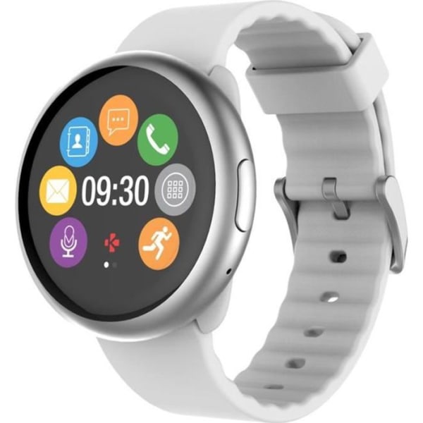 Mykronoz Smartwatch ZEROUND2 Silver White Silikonband Vit