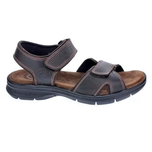 Sandaler - Panama Jack - Sanders Basic C1 - Läder Brun - Gummisula - Justeringsspänne kastanj 41