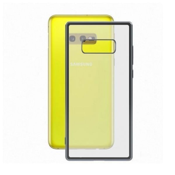 Mobiltelefonskydd Samsung Galaxy S10e Flex Metal TPU Transparent Grå Metallic