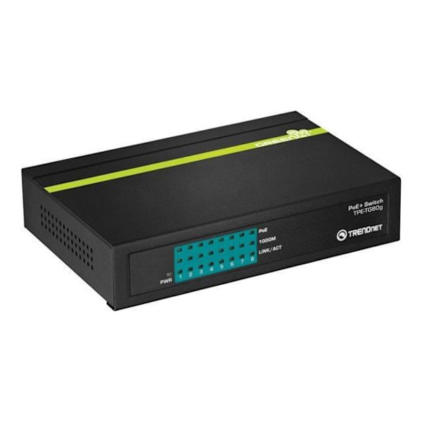 TRENDNET TPE-T80 SWITCH 8-PORTAR GIGABITS POE+...