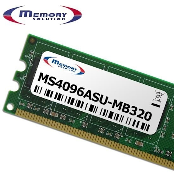 RAM-minne 4Go DDR2 SDRAM för ASUS M4A785-M - MEMORY SOLUTION - DIMM 240 pinnars - 800 MHz - CL9