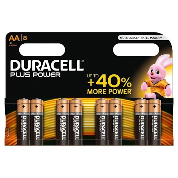 DURACELL Batterier Plus Power AA X8