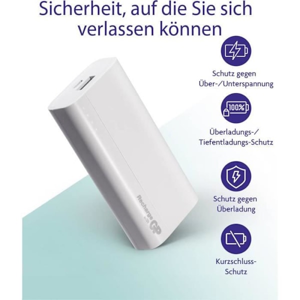 Batteri Power Bank GP Batterier B05A 130B05ABEIGE Li-Ion 5000 mAh 1 st(s)