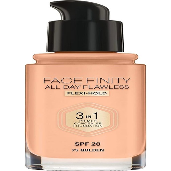 Max factor - 81377981 - Face Finity All Day Flawless 3 i 1 Foundation 75 Golden, 1-pack (1 x 30 ml)