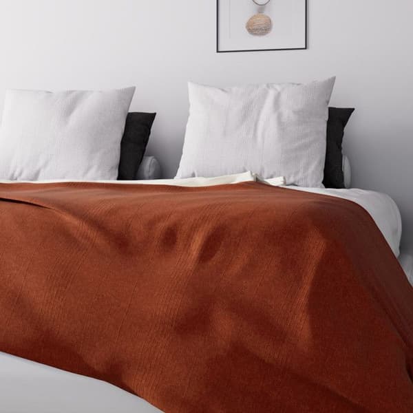 Säng- eller soffkast 220x240 cm ADELE tegel, av Soleil d'ocre Tegel