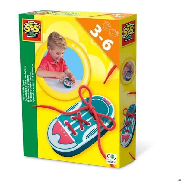 Jag lär mig knyta mina skosnören Enfärgad