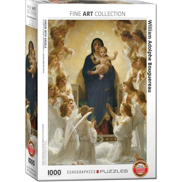 Eurographics Puzzle 1000 PC - Virgin With Angel s / Williams Adolphe Bouguereau