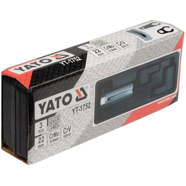 YATO Oxygen Sensor Socket Set om 3
