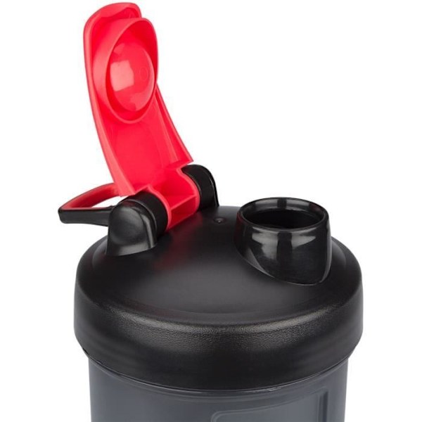 Avento shaker cup 1,0 liter grå/röd 3-delad