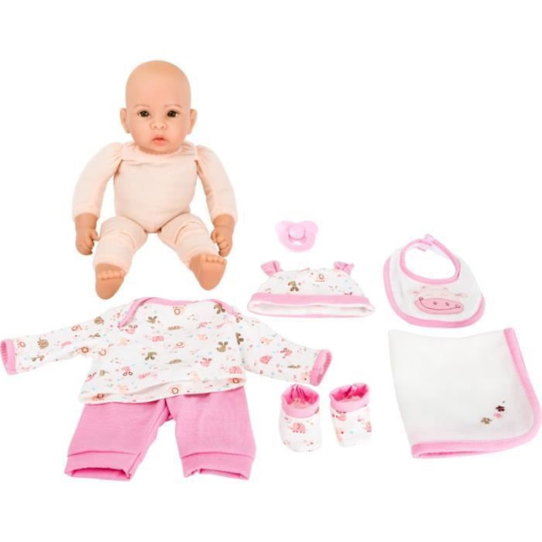 Docka - Ej specificerad - Hanna - Rosa kläder - 6 stycken - Utvecklar socialt beteende Rosa