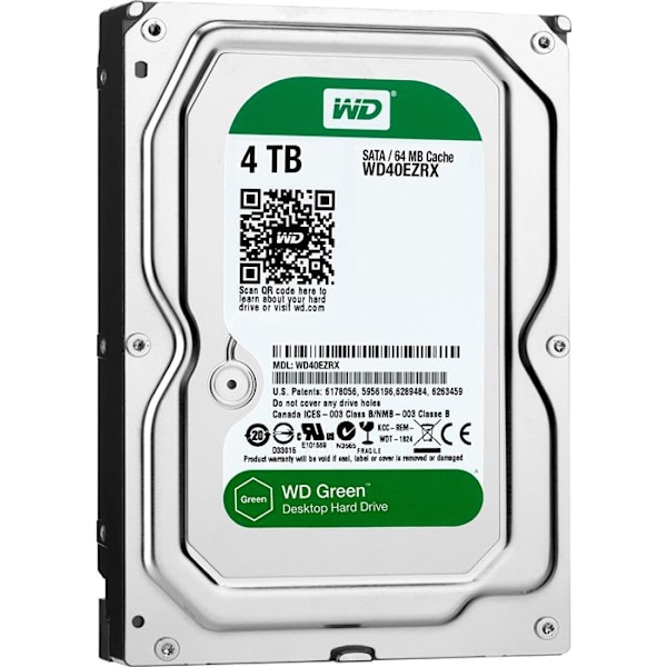 Hårddisk HDD - WD - Blue - 4To - SATA 3 - 3,5 tum