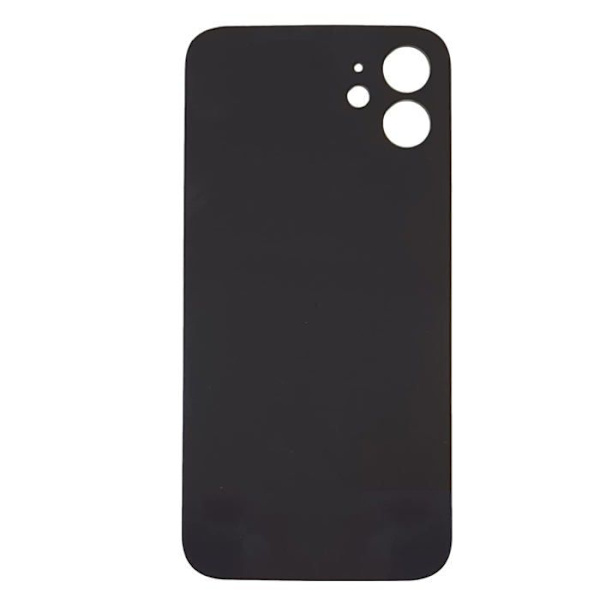Smartex (R) Bakre Glastelefon Reservdel Kompatibel med iPhone 12| Ersättningsglas på baksidan (svart)