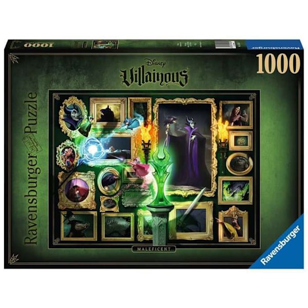 Disney Villainous 1000 bitars pussel - Maleficent Ravensburger - Disney Villainous Collection - från 14 år och uppåt