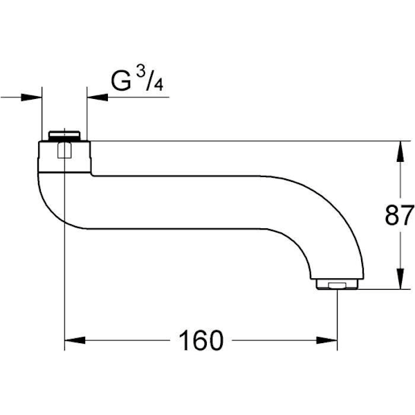 Robinet Grohe 42133000 Spout Silver