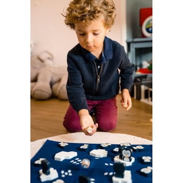Nathan Plouf pingvinerna, brädspel Flerfärgad