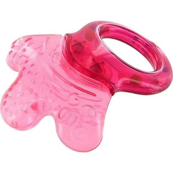 dBb Remond Pink Teething Rattle genomskinlig rosa