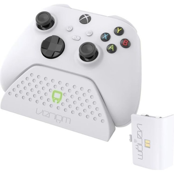 Laddstation med laddningsbart batteri - VENOM - Xbox Series X & S - Vit Vit