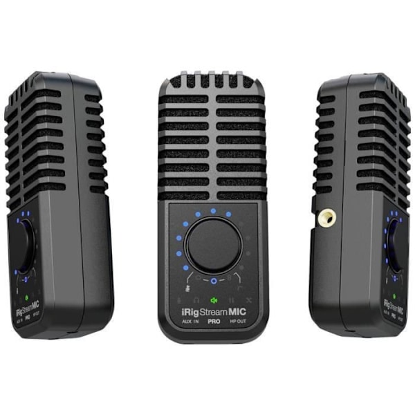 Mikrofonstudio - IK Multimedia - iRig Stream Mic Pro - Trådad - Inbyggd ljudgränssnitt - Flera mönster