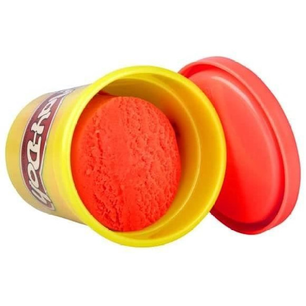 PLAY-DOH modelllera - 12 burkar à 112g, röd färg