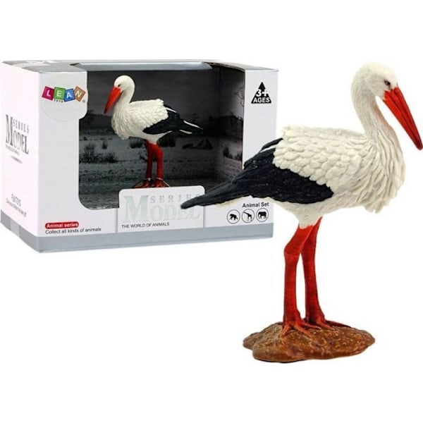 Aviation att bygga Leantoys - L-12343-0 - Samlarfigur figur av vit stork