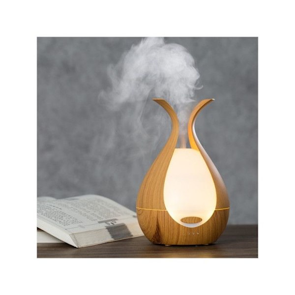 Doftspridare - Medusa - Beige - H 20 cm - 200 ml - Kall diffusion - Anpassningsbar LED Beige