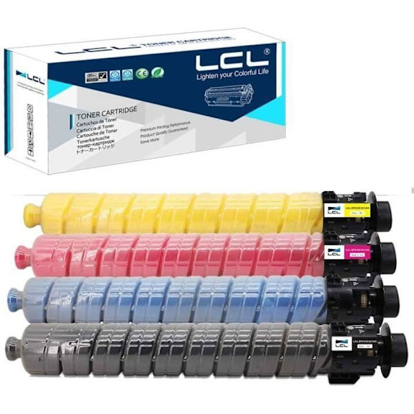 LCL-kompatibel tonerkassett 821243 821246 821245 821244 SP C435 SP C435DN SP C435A(1Svart 1Cyan 1Magenta 1Gul) Ersättning