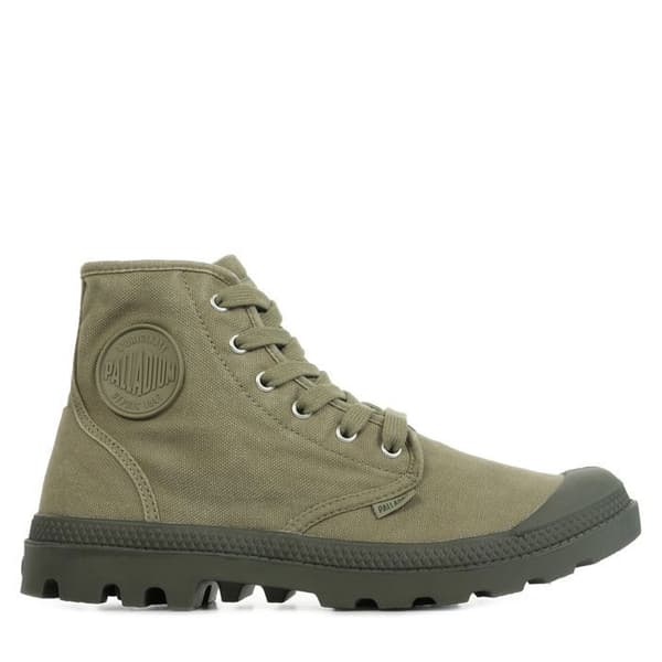 US Pampa Hi Boots - PALLADIUM - Herr - Ovandel i canvas - Gummisula Grön 44 1/2
